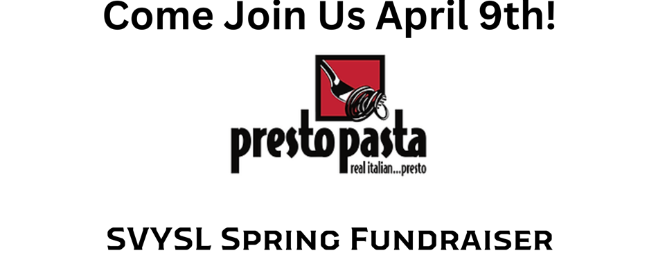 Spring Fundraiser April 9th!